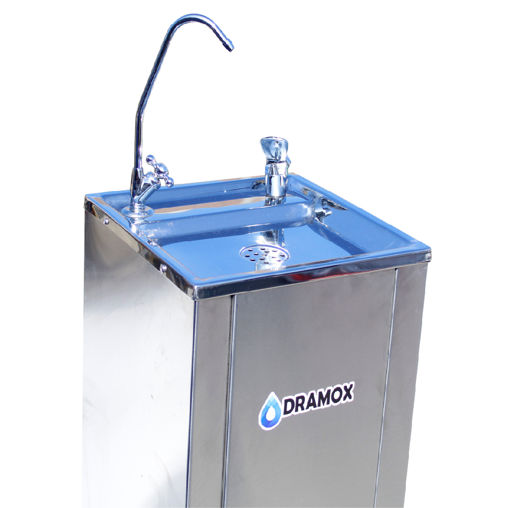 BEBEDERO DE AGUA CUADRADO CON 2 FILTROS