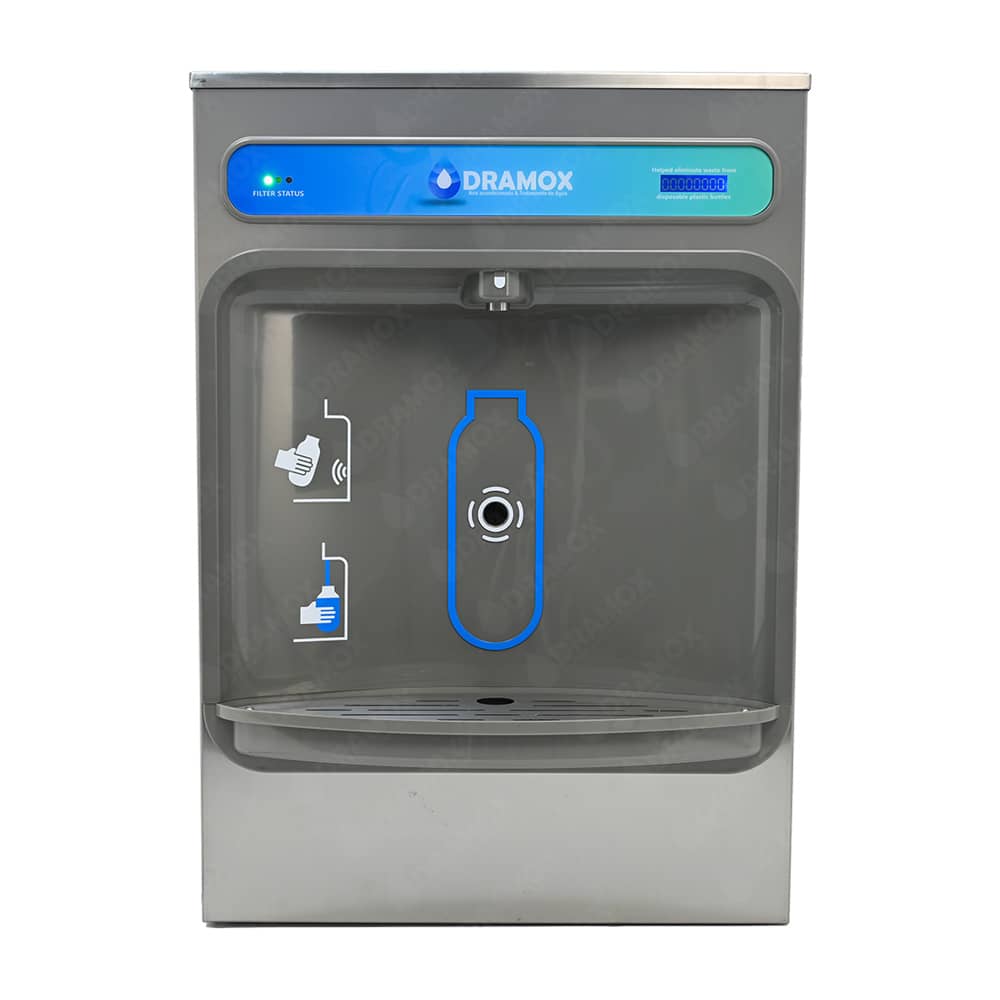 Bebedero de agua con sensor y llenador de botella