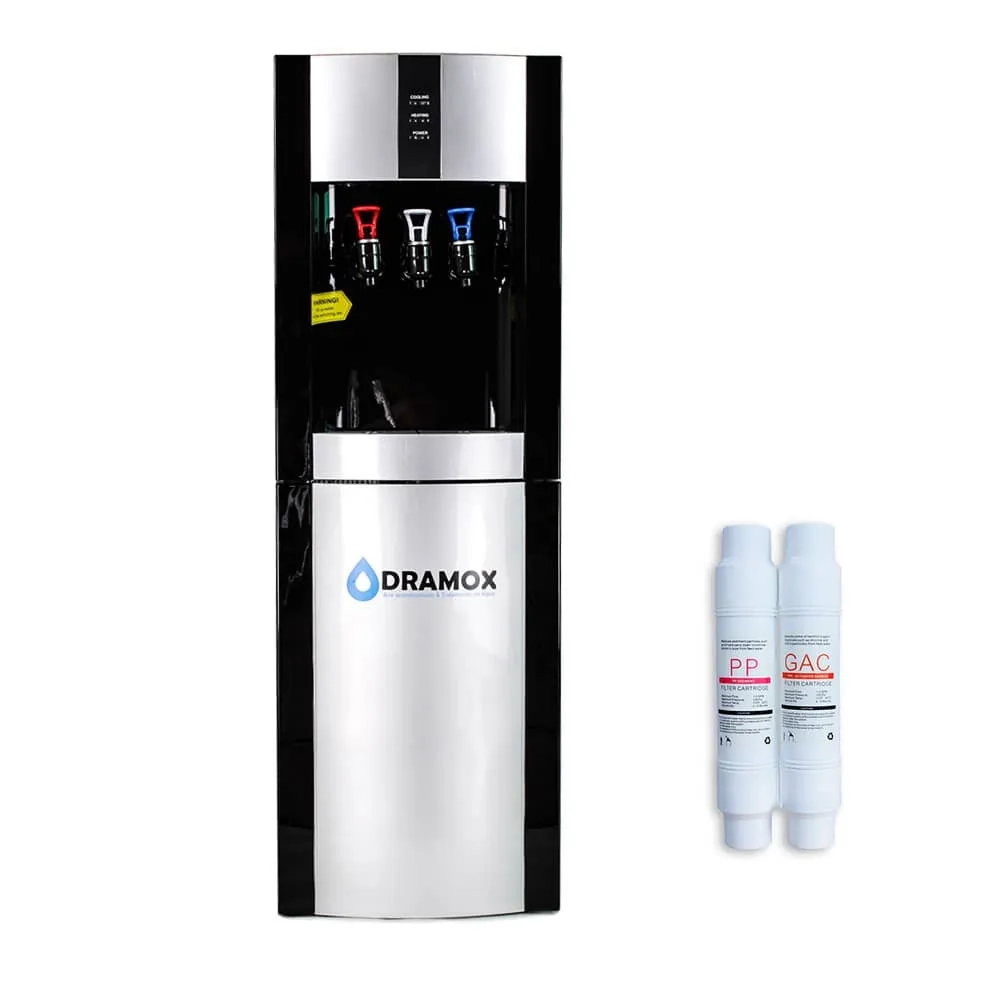 Dispensador de agua purificada con 2 filtros sedimento y carbón activado