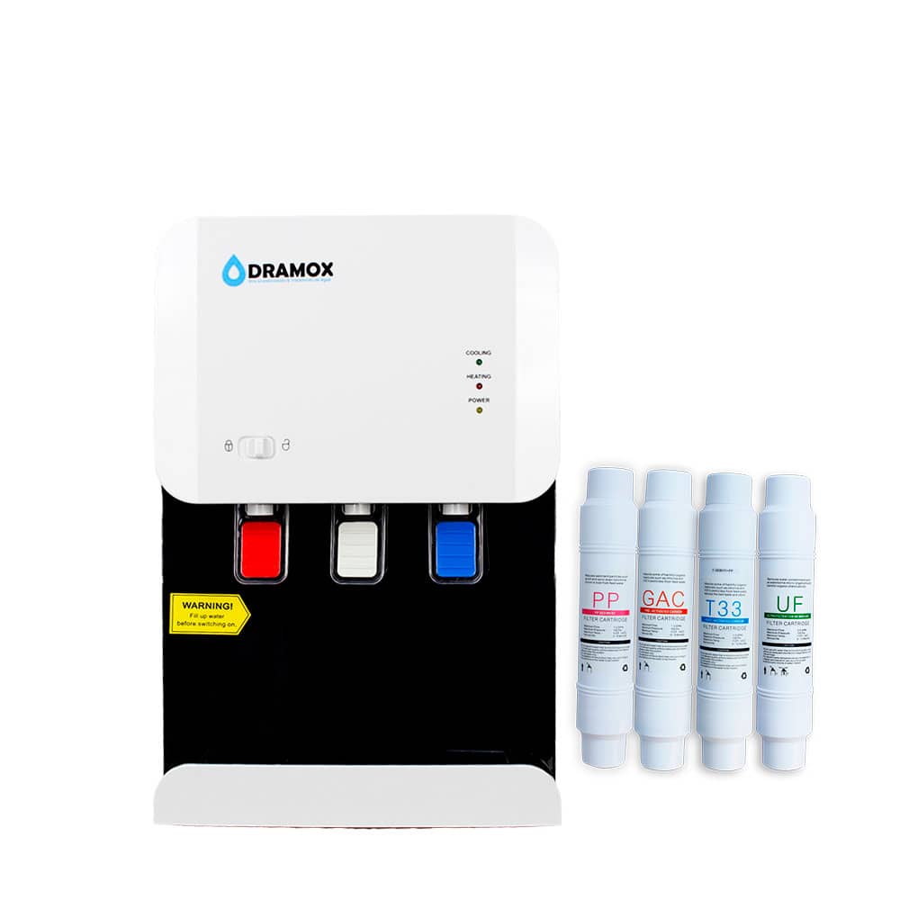 Dispensador de agua para mesa 4 filtros