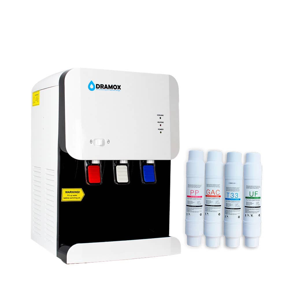 Dispensador de agua para mesa 4 filtros