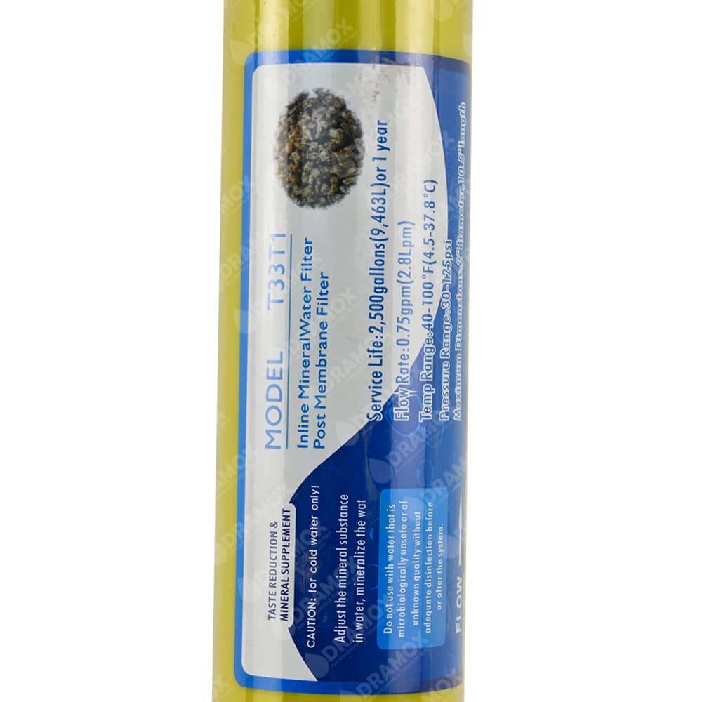 Filtro mineralizador para ósmosis inversa post membrana