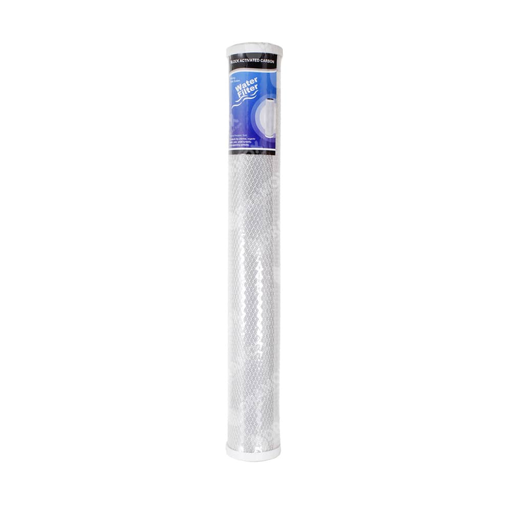 Filtro para agua carbon activado en bloque 2 5 x 20 pulgadas de 5 micras