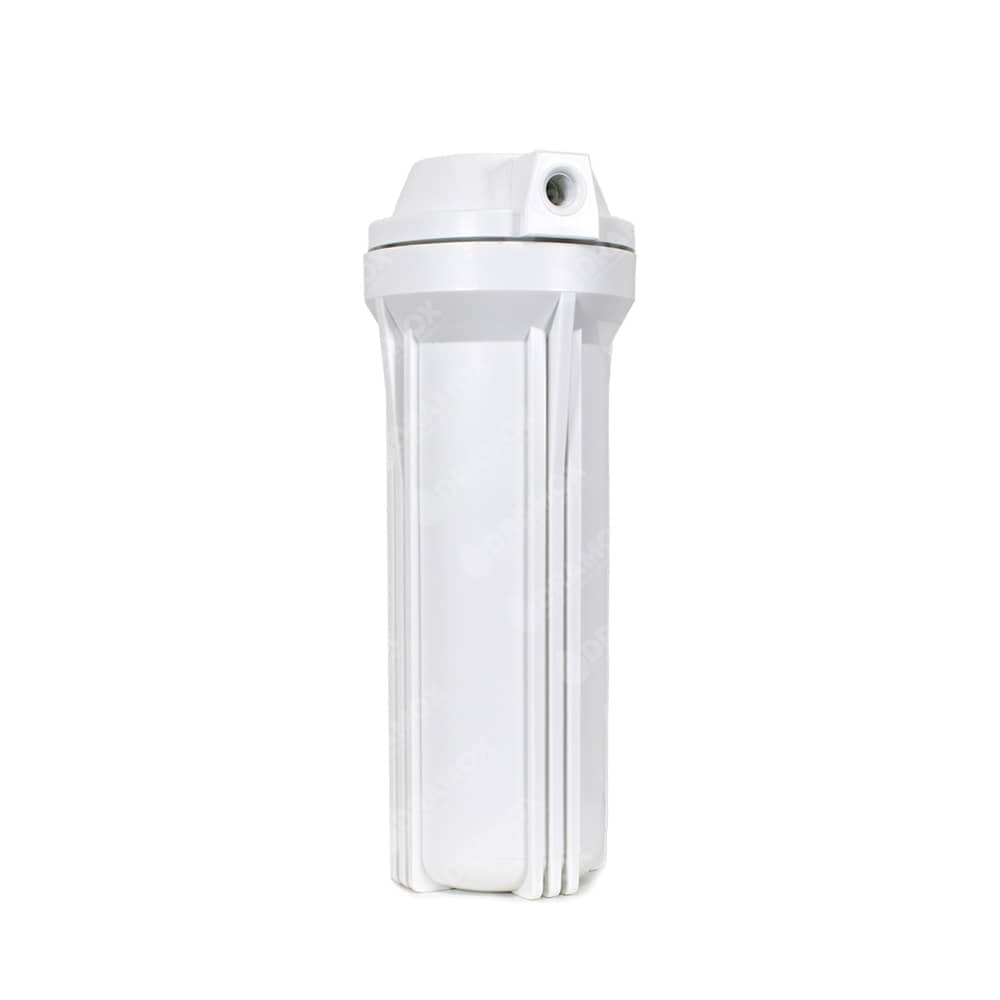 Porta filtro 2.5 x 10 conexión 1/4 blanco