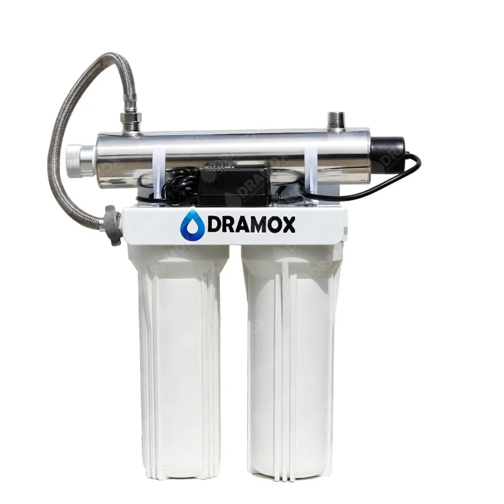 Purificador de agua con lampara UV conexion 1/2